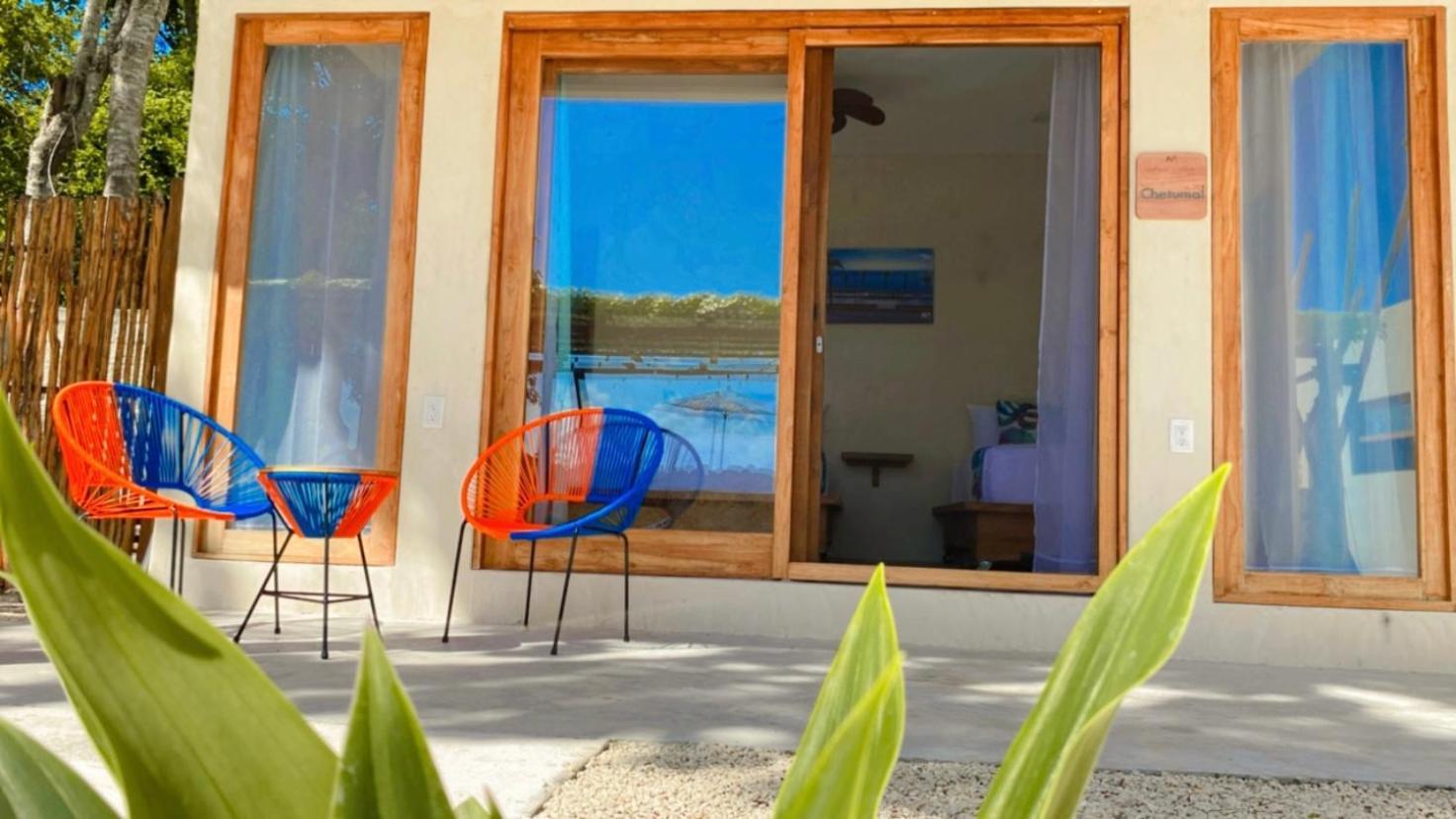 Hotel & Eco Cabanas Azul Maria Bacalar Bagian luar foto