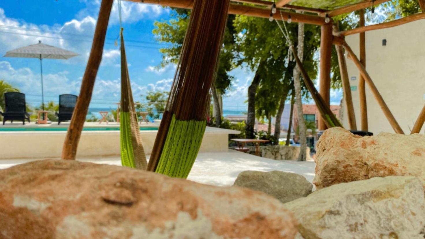 Hotel & Eco Cabanas Azul Maria Bacalar Bagian luar foto