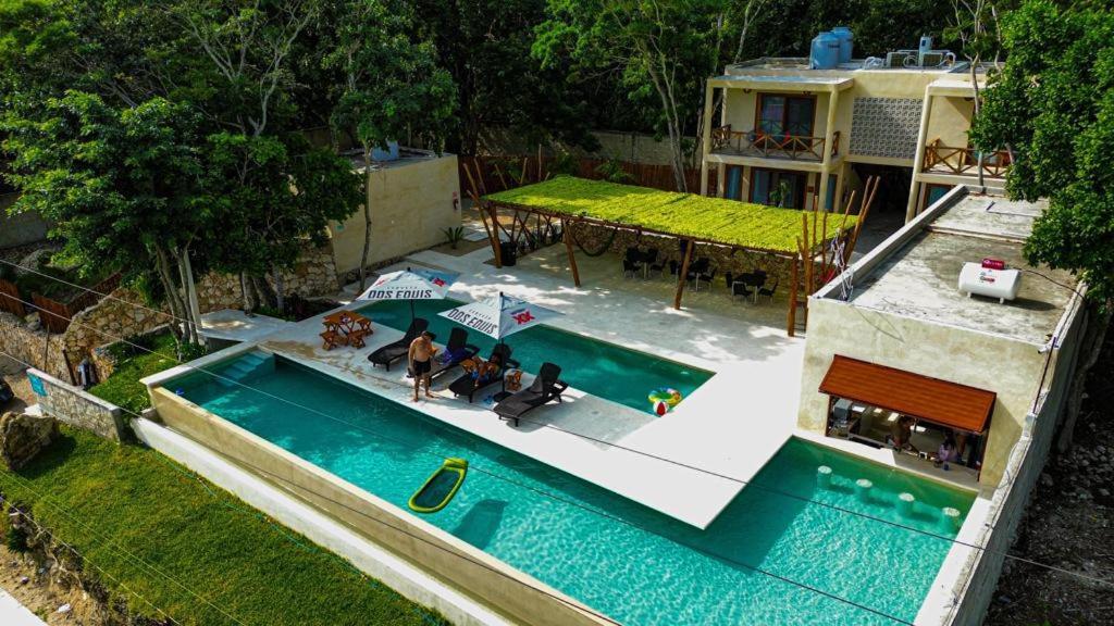 Hotel & Eco Cabanas Azul Maria Bacalar Bagian luar foto