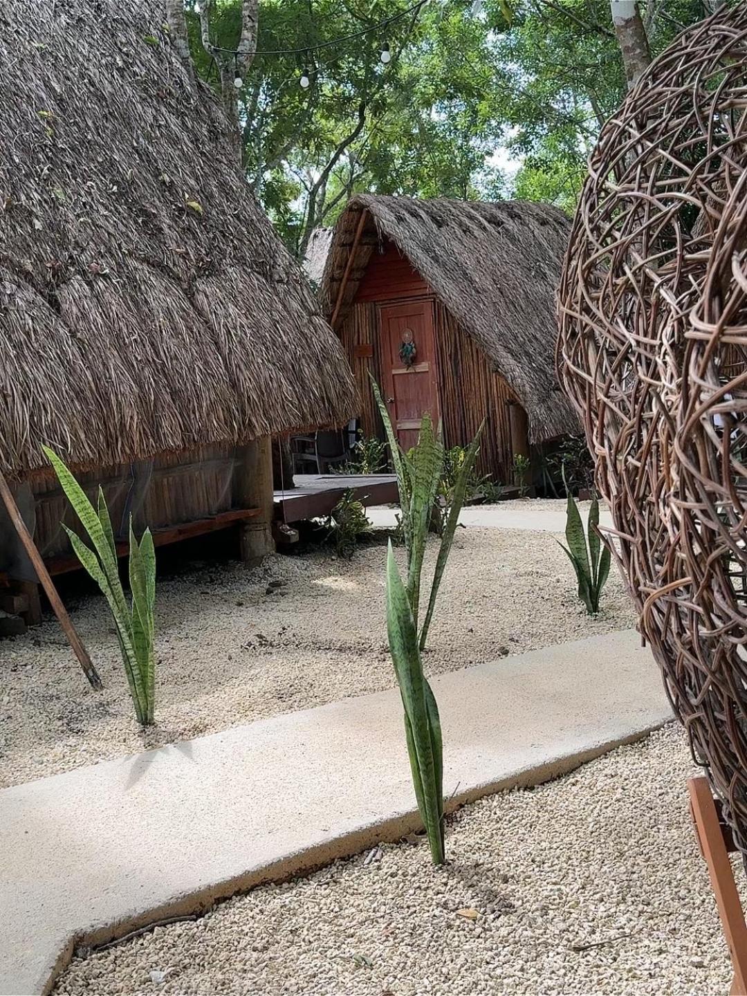 Hotel & Eco Cabanas Azul Maria Bacalar Bagian luar foto