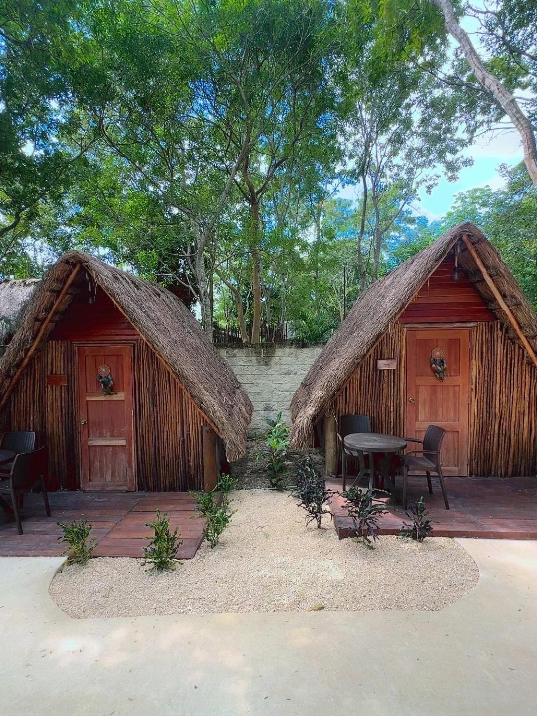 Hotel & Eco Cabanas Azul Maria Bacalar Bagian luar foto