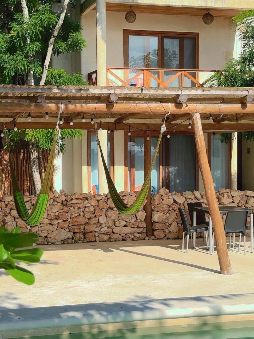 Hotel & Eco Cabanas Azul Maria Bacalar Bagian luar foto